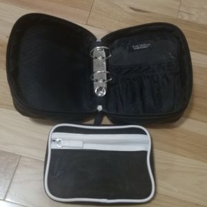 Trish McEvoy Quilted Black Mini Makeup Planner